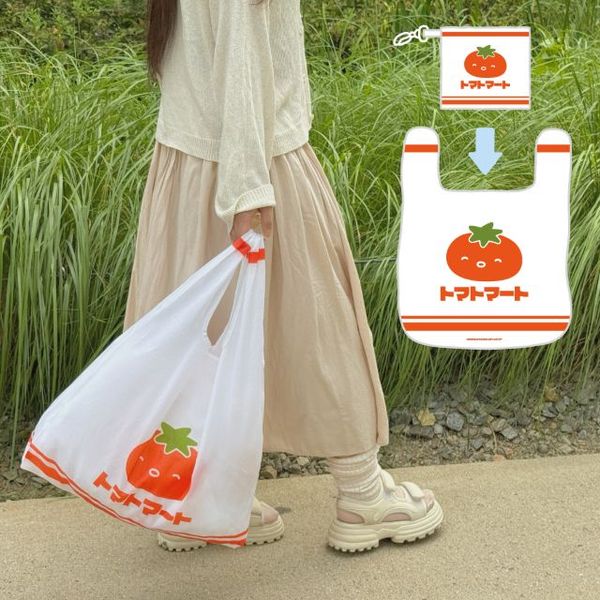 빅 폴딩 쇼핑백 [토마토마트]