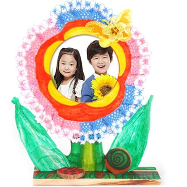 만들기대장 레이스 꽃 액자 만들기(WFFL3BB)