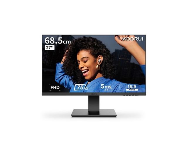 FHD 27인치 평면 모니터 IPS 블랙