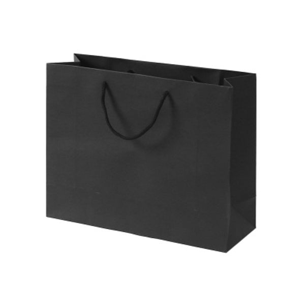무지 가로형 쇼핑백(블랙)(30x25cm)/종이쇼핑백