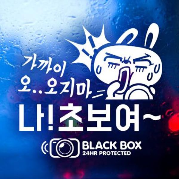 SET 가까이오지마 4탄 깜토 블랙박스 / 초보운전 반사스티커 자동차스티커