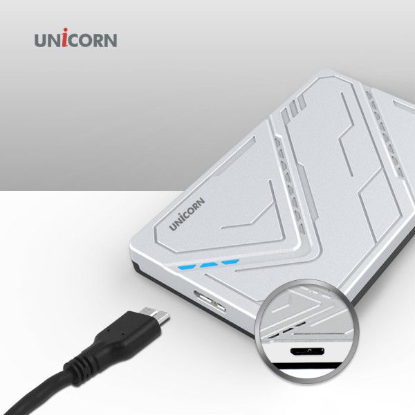 유니콘 HDD-300V USB3.1 케이블포함 2.5인치 외장하드