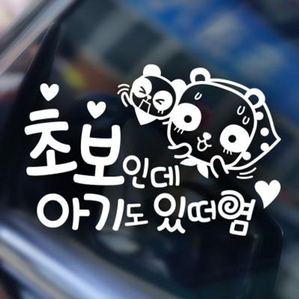 자동차스티커 초보운전스티커 133 반사