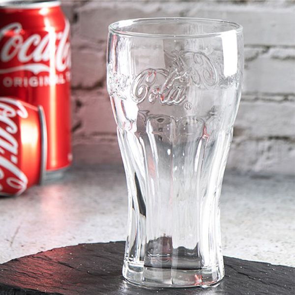 코카콜라 컨투어 글라스컵 370ml 투명C81209