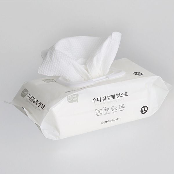 물걸레 청소포 대형 30매 엠보싱 밀대 청소용물티슈