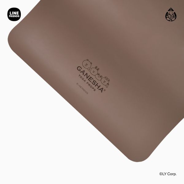 가네샤요가매트 라인프렌즈 에디션 브라운 5mm