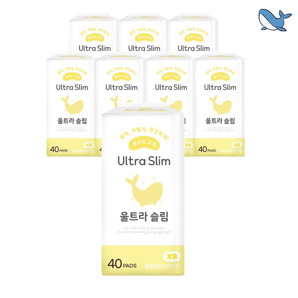 춤추는고래 대용량 슬림 팬티라이너 40P X 7팩/280매