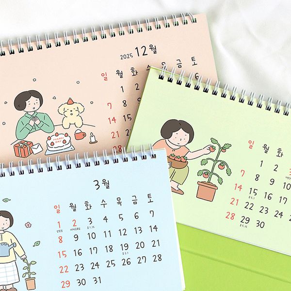 2026 일상 탁상 달력 (25년 10월 ~ 26년 12월)