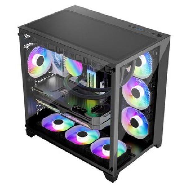 강화유리 PC 미들타워 케이스 GPU 410mm C