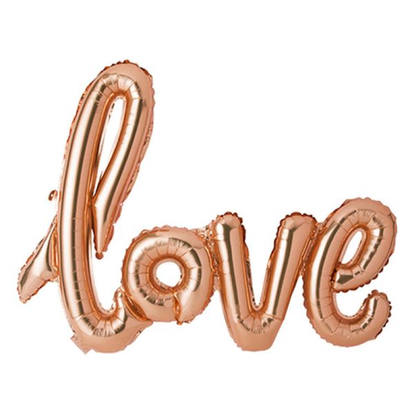 아트박스 파티풍선 LOVE 로즈골드 호일풍선