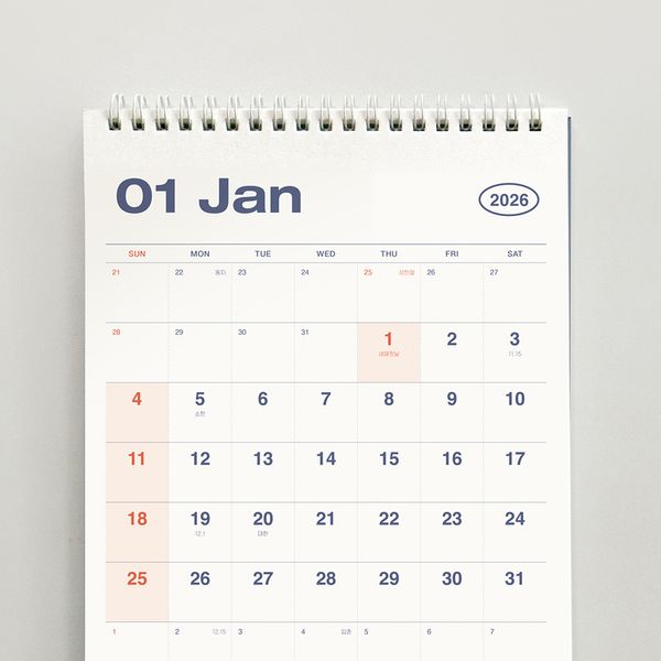 아이코닉 2026 플로우 데스크 캘린더 탁상달력