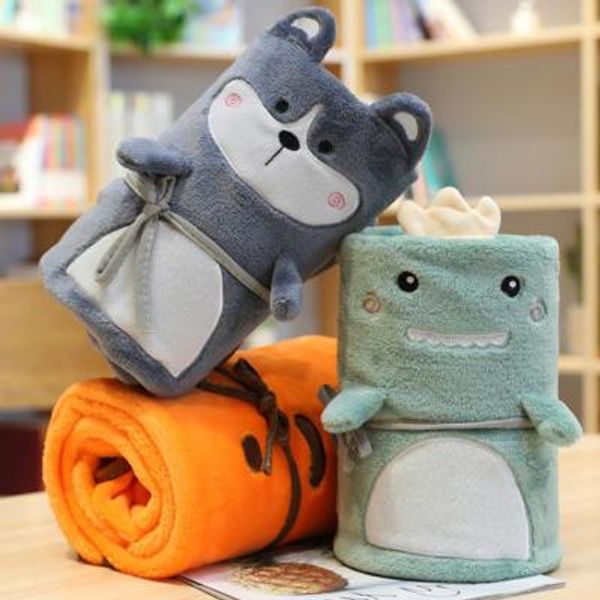 여학생 미니담요 공부할때 회사원 극세사