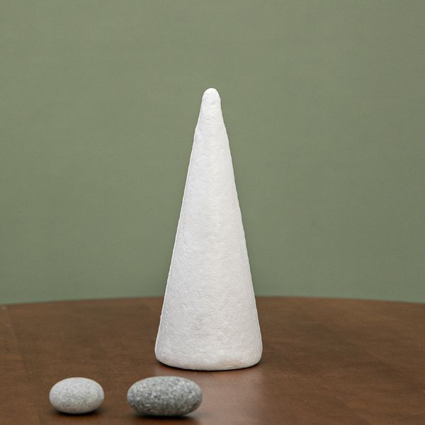 원뿔 스티로폼 7x19cm (4개입) 인테리어 콘 장식 트리