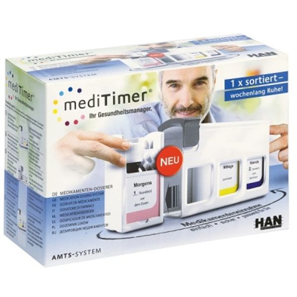 독일산 다용도 구급함...HAN 알약 보관함 Meditimer 7300-12