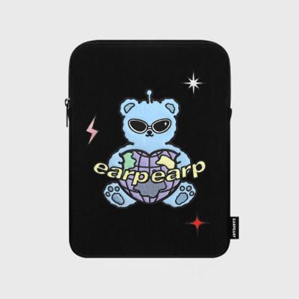 SPACE NIGHT BEAR-BLACK(아이패드 파우치)