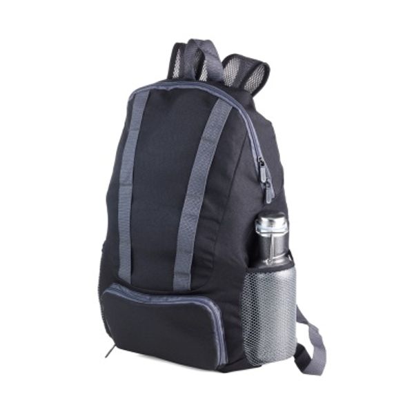 TROIKA Faltbarer Rucksack – 12 Liter, 158 G Leicht, Mit Netztaschen & Verstellbaren Trägern, Platzsparend Verstaubar