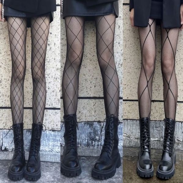 체크 망사 시스루 팬티 스타킹 무압박 학생 교복 여성