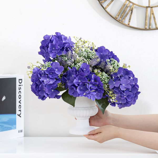 수국 센터피스 조화 카멜리아 48cm 인테리어 꽃 장식