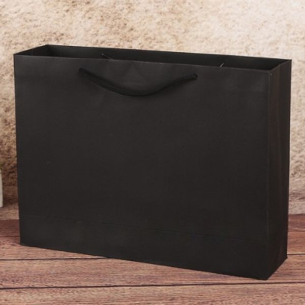 무지 가로형 쇼핑백(블랙)(30x25cm)/종이쇼핑백