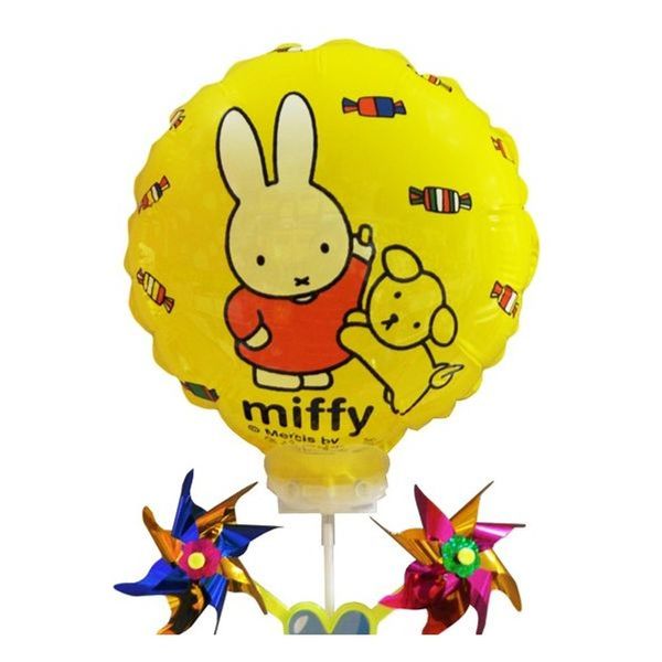 미피원형옐로우 캐릭터바람개비풍선(WFFQ6BX)