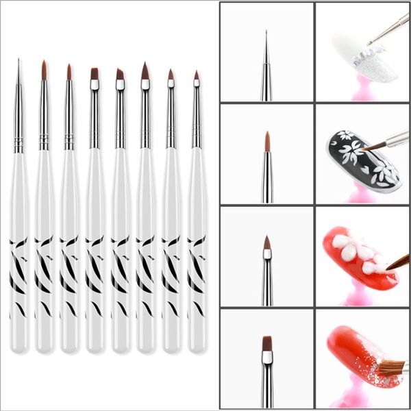 네일 브러쉬 8종 SET(W3BA37D)