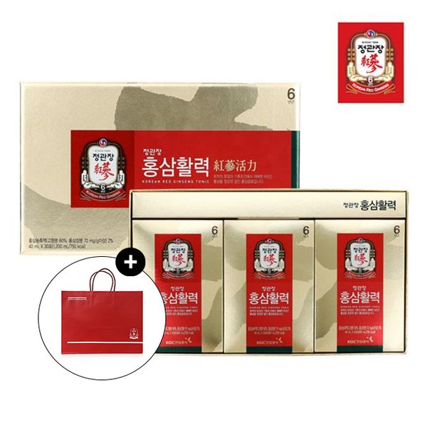 [정관장] 홍삼활력 40ml X 30포 +쇼핑백 증정
