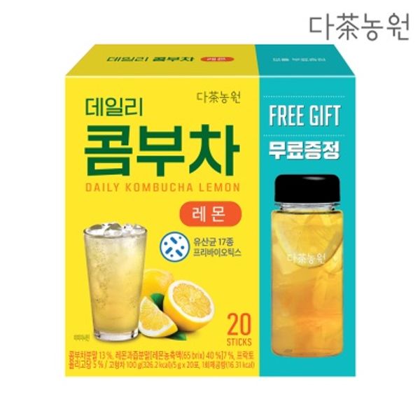다농원 데일리 콤부차 레몬 20T