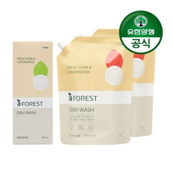 아름다운세제 에이포레 fresh herb(박스)485ml+2000m