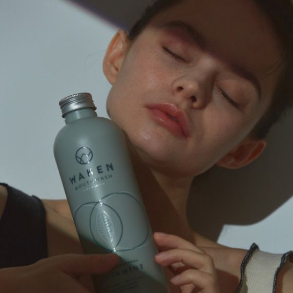 웨이큰 마우스워시 500ml 스피아민트향+스테인리스 컵
