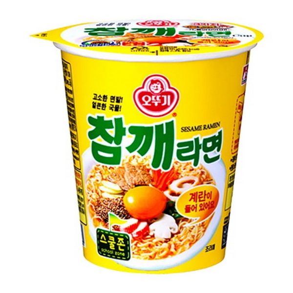 오뚜기 참깨라면 소컵/12개/라면 신라면 사무실간식