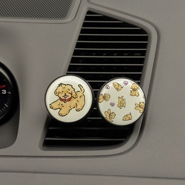 vintage puppy 디자인 [에폭시 차량용 방향제]