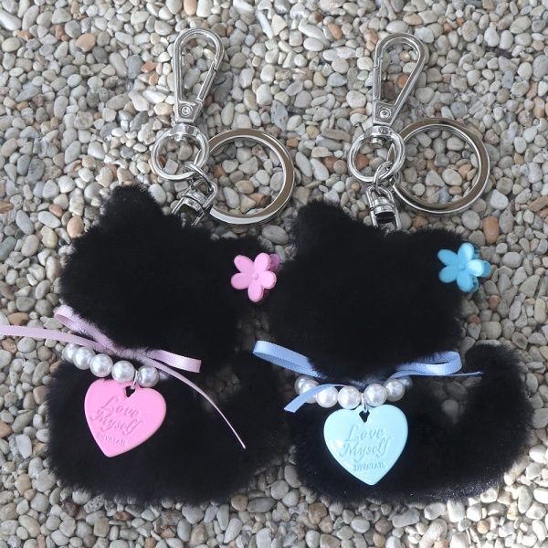 Black Cat Keyring 고양이 인형 키링(2컬러)