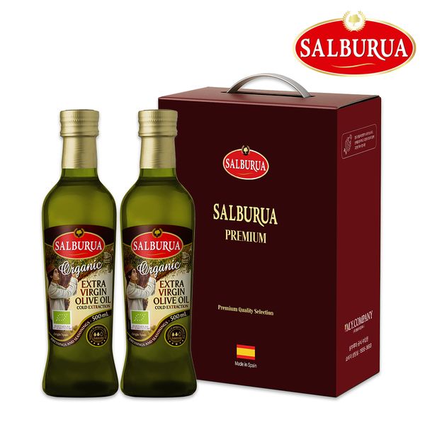 살부루아 유기농 엑스트라버진 올리브유 500ml 2P세트