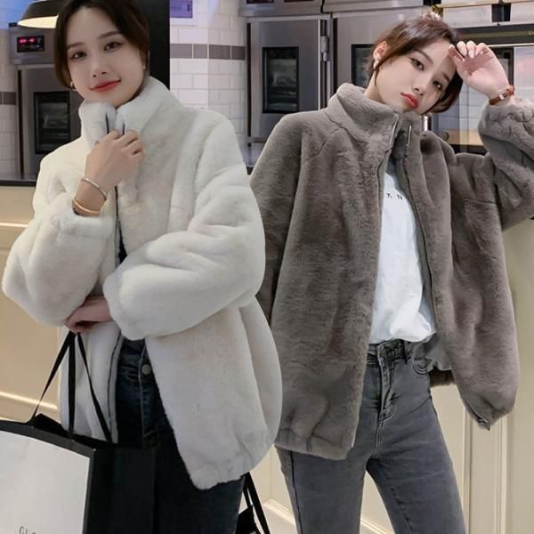 여자 숏 보송 점퍼 소프트 보송 집업