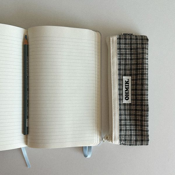 Pencil Pouch - Black Check [000]