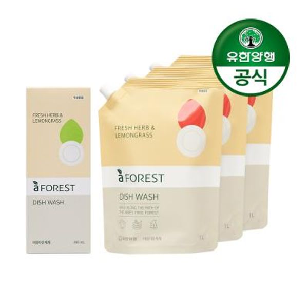 아름다운세제 에이포레 fresh herb(박스)485ml+3000m