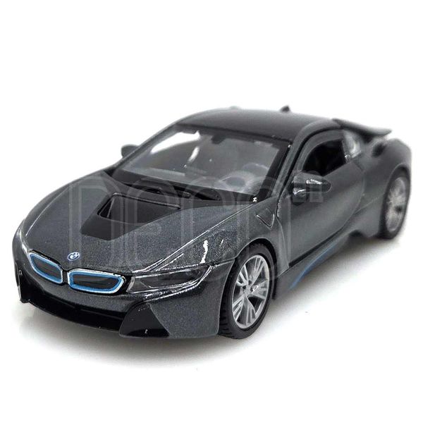 1:43 BMW I8 그레이 풀백 미니카 다이캐스트