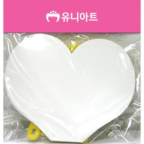 유니아트 만들기 재료 종이부채 하트(WFFK385)