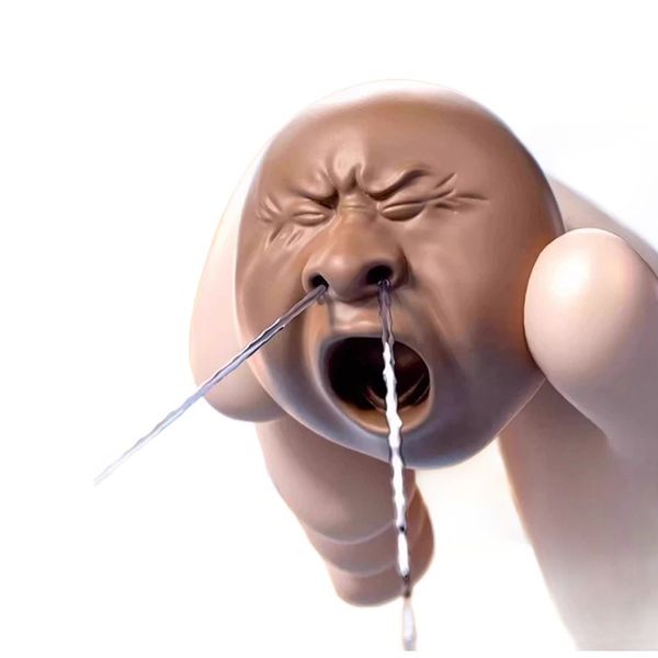 특이한 엽기 퍼니 하품 콧물발사 캐릭터 물총 워터건