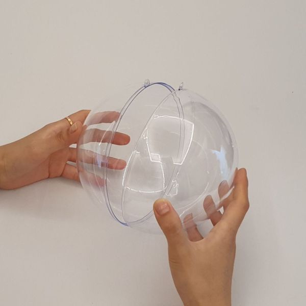 투명 플라스틱볼 원형캡슐 16cm 1P(WAD63AA)