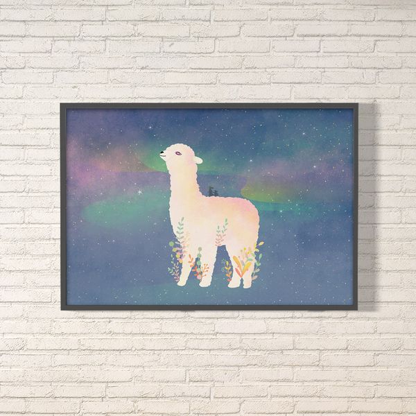별밤 산책 (Art Print) / 일러스트 액자