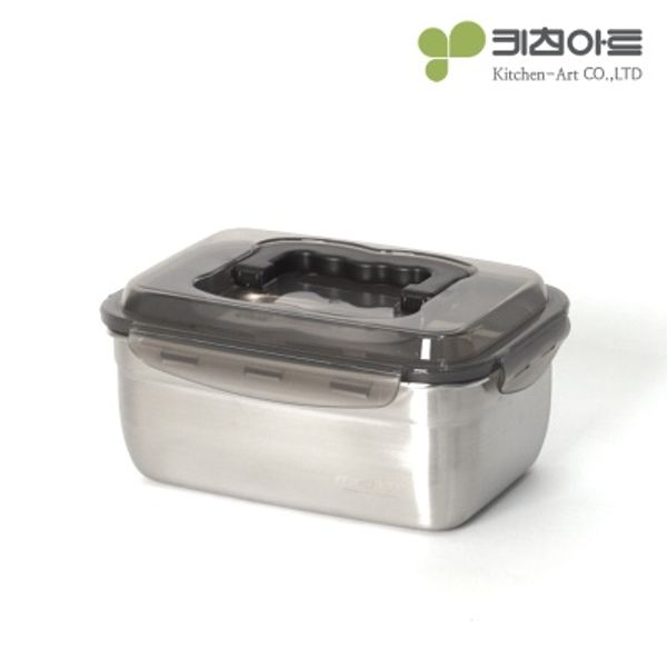 키친아트 멘토 스테인레스 김치통 핸디1호(1.9L)