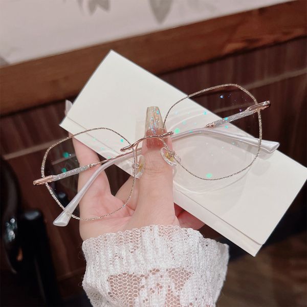 가벼운 큐빅 펄 얇은 슬림테 고급 안경 패션 렌즈