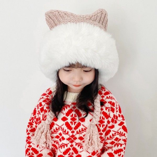 털모자 고양이털 모자