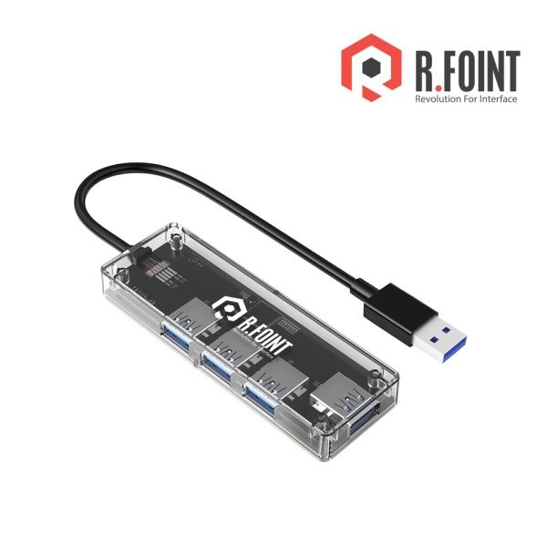 (RFOINT) USB3.0 Type-A 무전원 USB허브 (RF040)