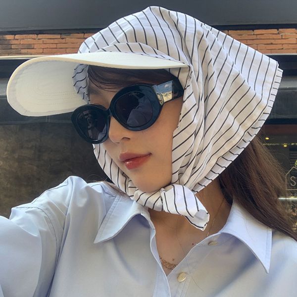 제르블 스트라이프 헤드스카프 프랑스 야구 두건 모자