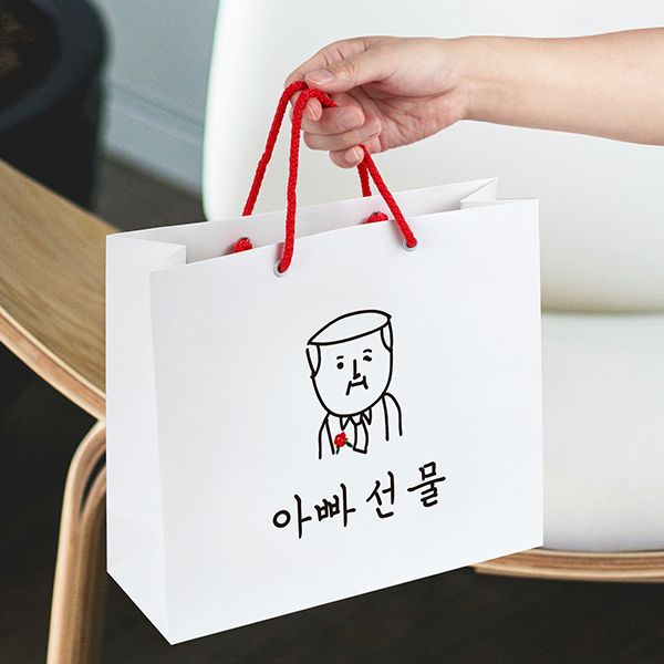엄마아빠 선물 쇼핑백 M