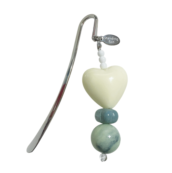 [선물 포장] light yellow heart bookmark