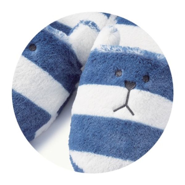 크래프트홀릭 NAVY BORDER SLOTH SLIPPER