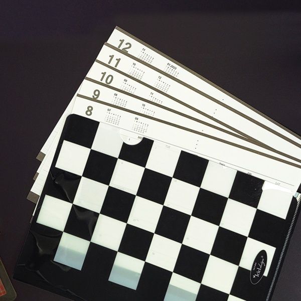 아이씨엘 L홀더 Checker board Black